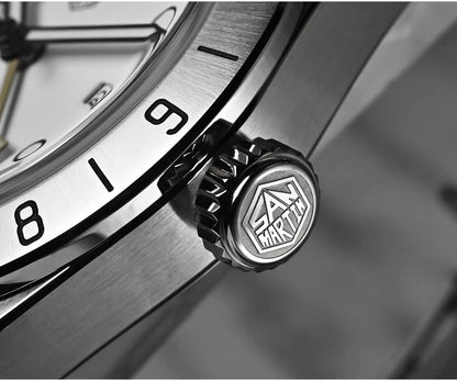 San Martin Upgraded 38.3mm Hangzhou 6460 BB GMT Men Watch Automatic Mechanical SN0054