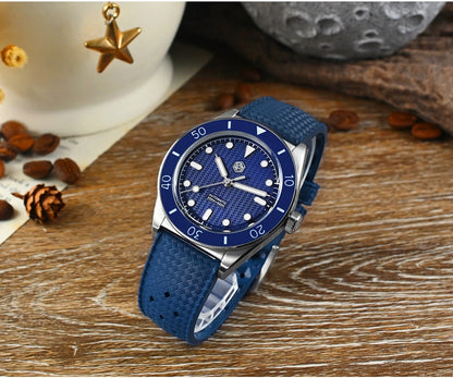 🔥11.11 Sale🔥San Martin 39mm Guilloche MOP Dial Miyota 90S5 Automatic Mechanical Watch SN0151