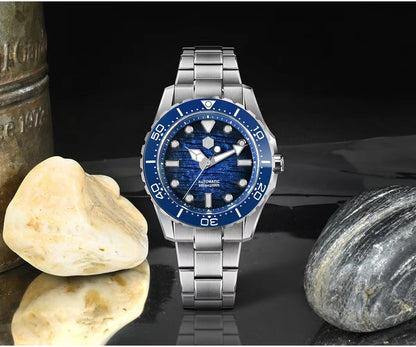 San Martin 40mm Diver 300m Men Watch ST2130 Automatic Mechanical SN0154