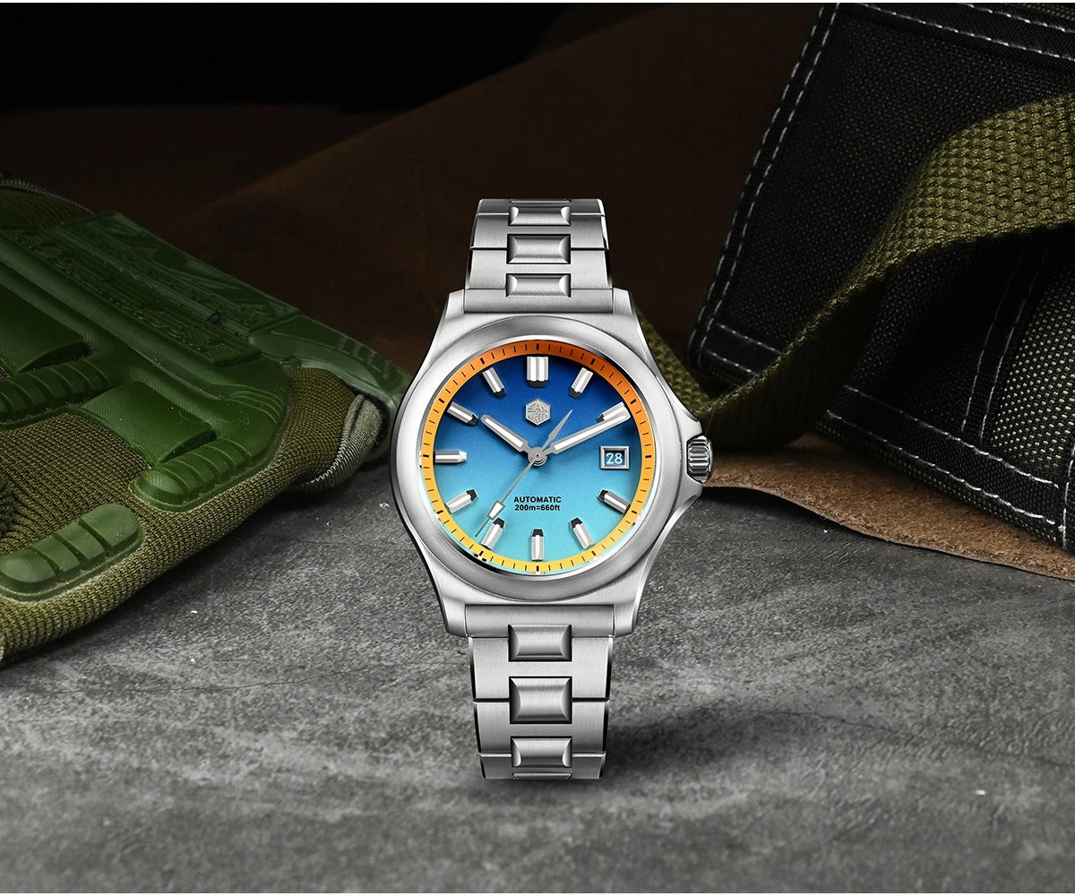 San Martin 41mm Miyota 9015 Automatic Mechanical Watches SN0119