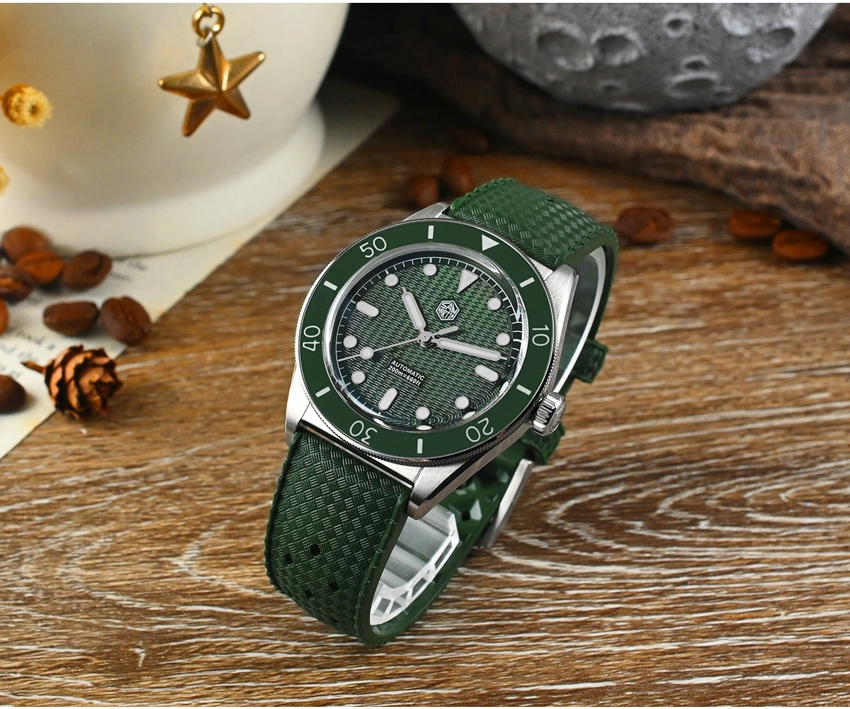 🔥11.11 Sale🔥San Martin 39mm Guilloche MOP Dial Miyota 90S5 Automatic Mechanical Watch SN0151