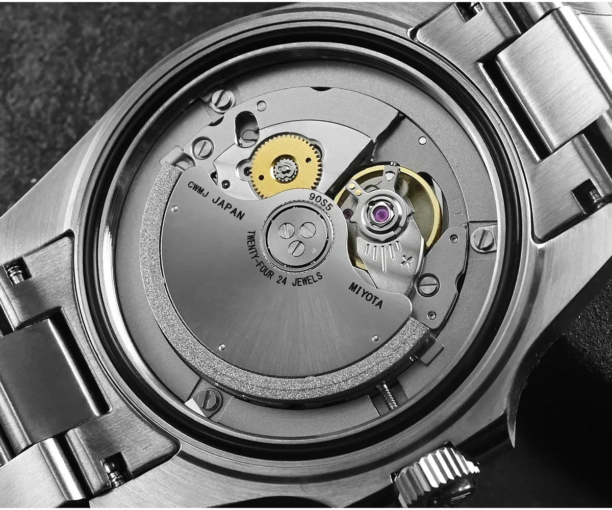 San Martin 38mm Enamel Gradient Wave Texture Dial Miyota 90S5 Diver Wristwatch SN0126-GS