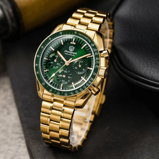 Watchdives WD1863 VK63 Chronograph Watch - Gold Collection