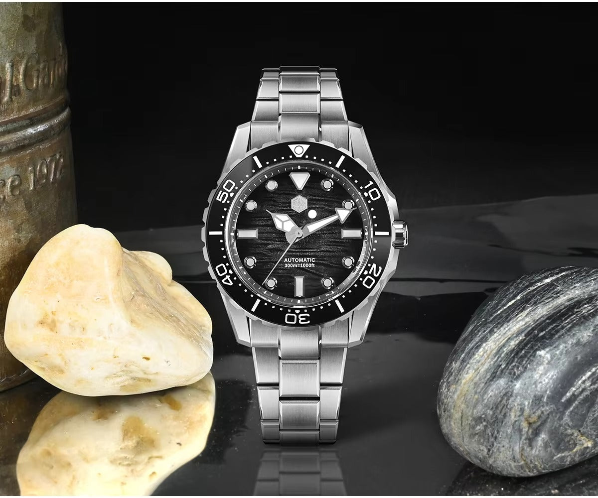 San Martin 40mm Diver 300m Men Watch ST2130 Automatic Mechanical SN0154