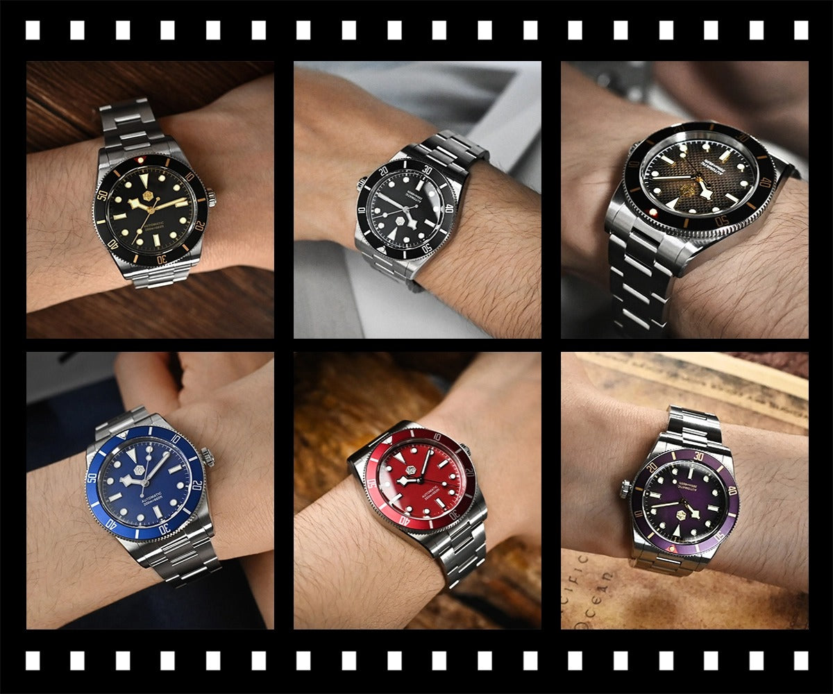 San Martin SN0138G 37mm ST2130 Vintage Diver Watch