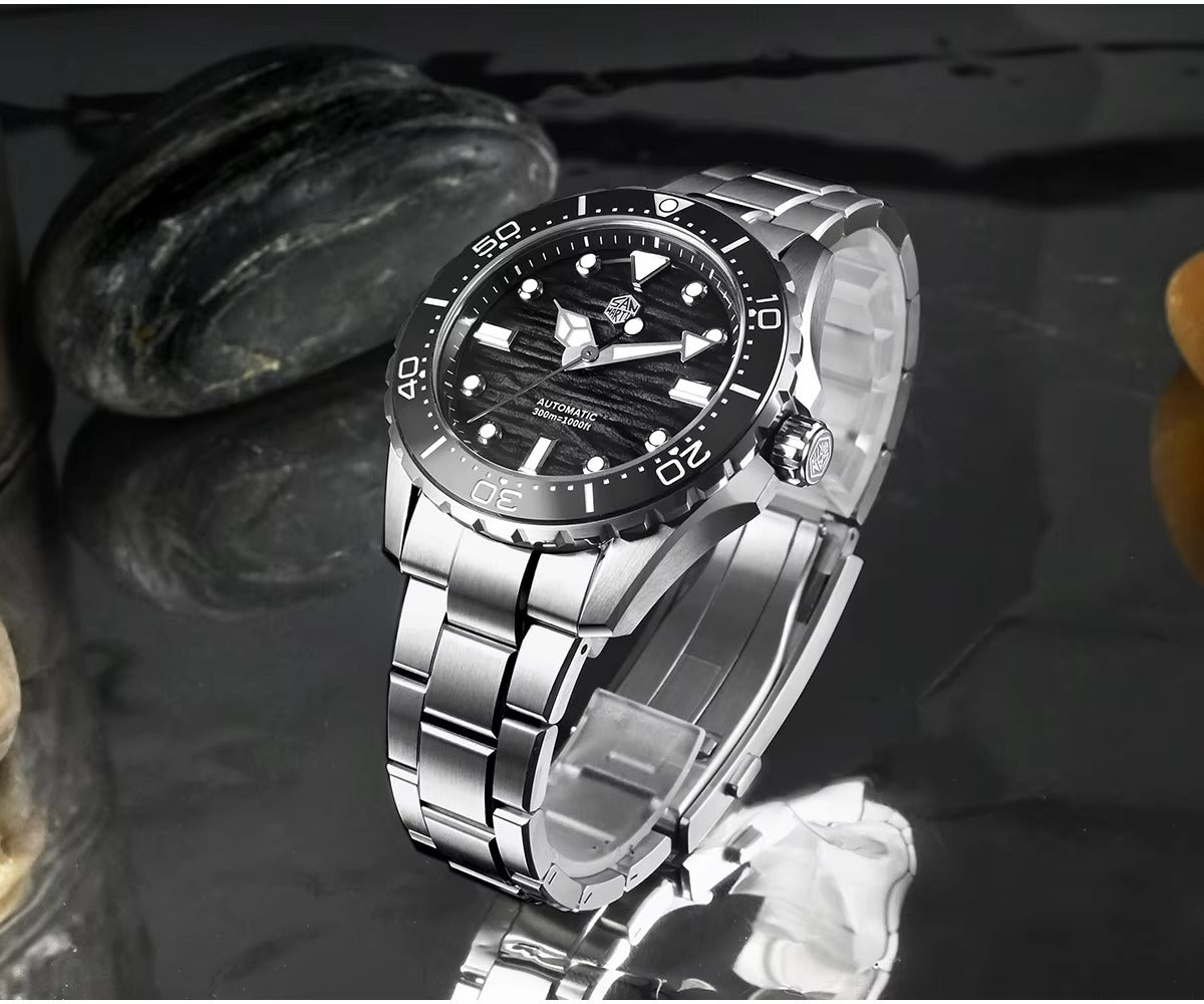San Martin 40mm Diver 300m Men Watch ST2130 Automatic Mechanical SN0154