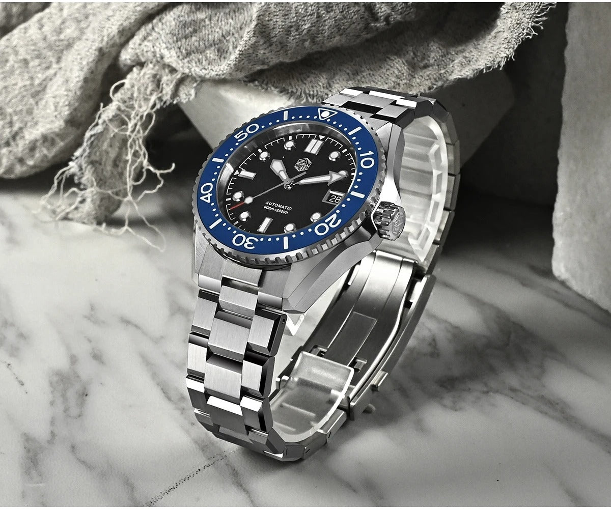 San Martin 41mm Diver Watch ST2130 Automatic Mechanical 600m SN0036