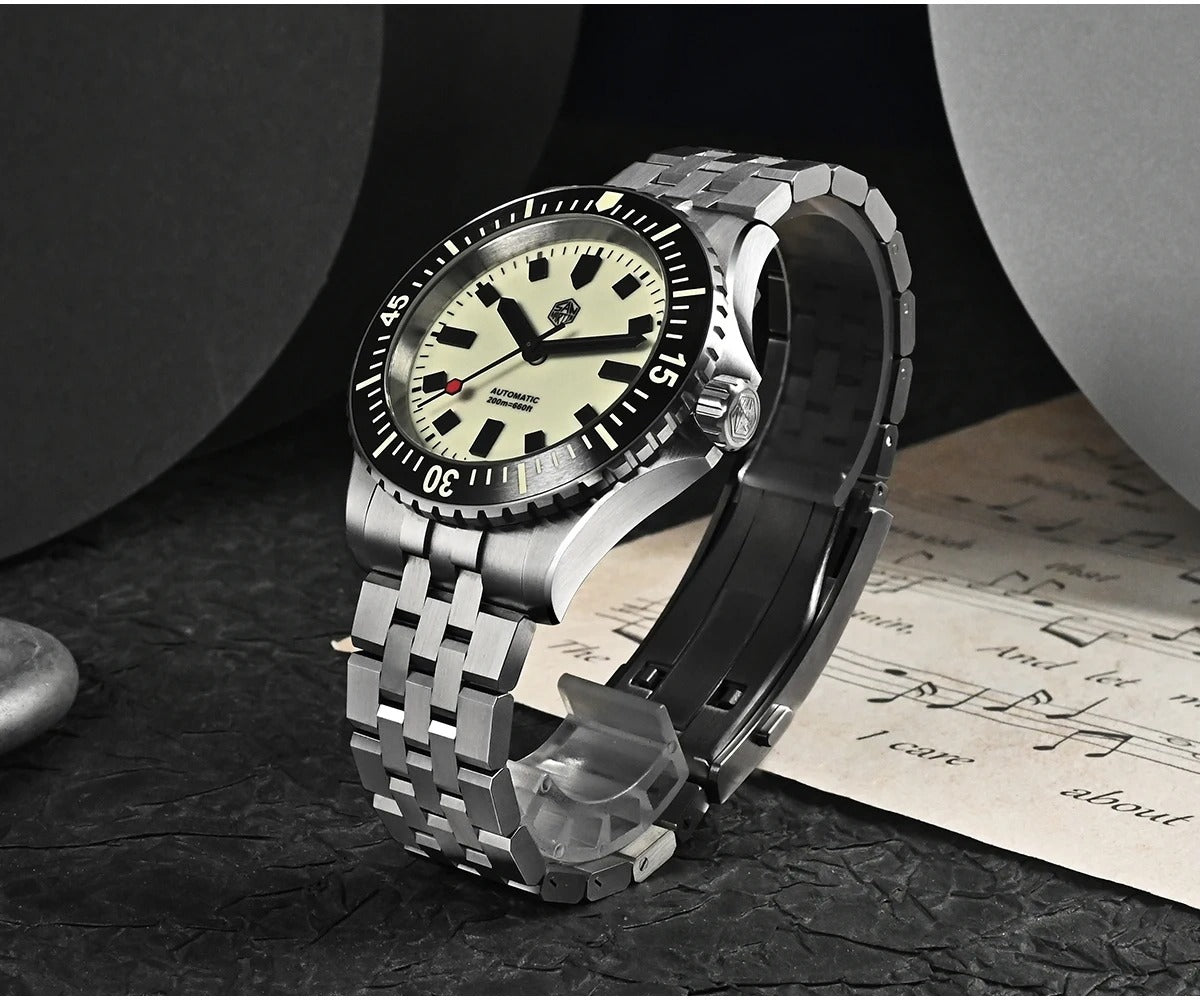 San Martin 1200HV Hardening Coating Full Luminous Watch SN0012