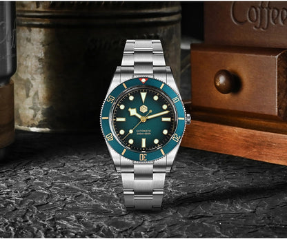 San Martin SN0138G 37mm ST2130 Vintage Diver Watch