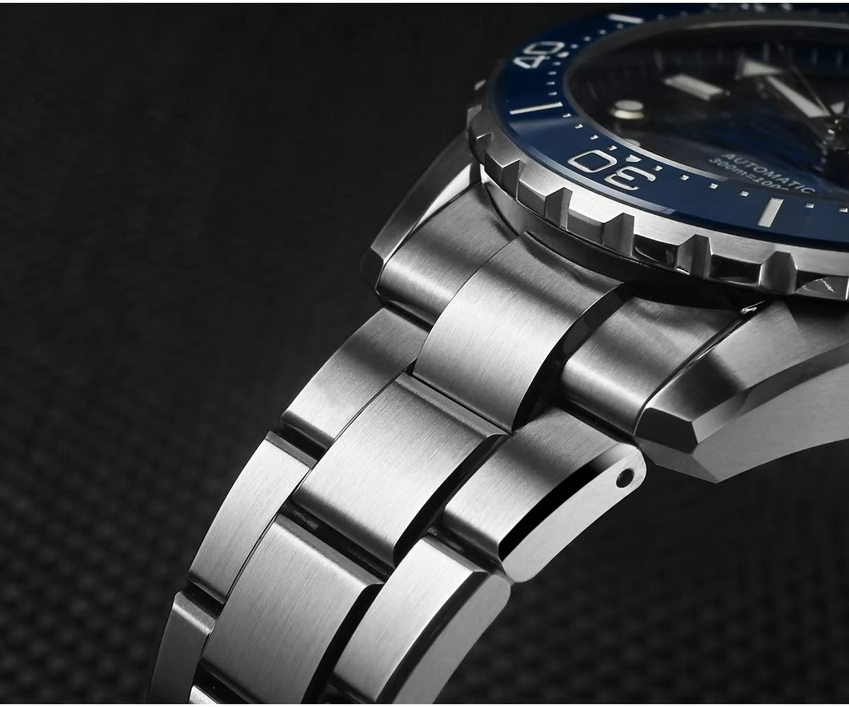 San Martin 40mm Diver 300m Men Watch ST2130 Automatic Mechanical SN0154