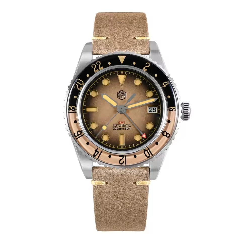 San Martin 40mm Retro NH34 GMT Watch SN0134