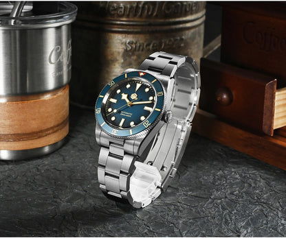 San Martin SN0138G 37mm ST2130 Vintage Diver Watch