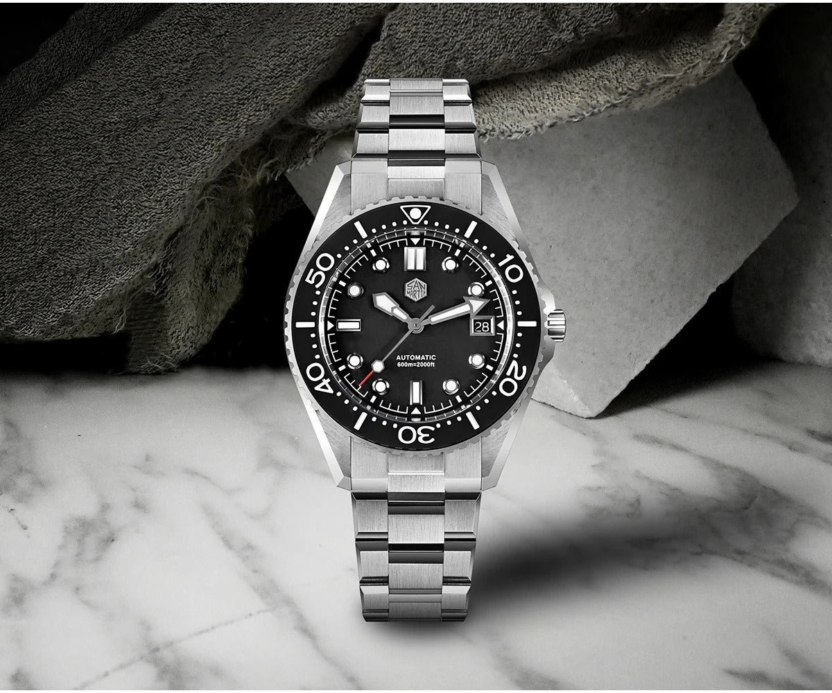 San Martin 41mm Diver Watch ST2130 Automatic Mechanical 600m SN0036