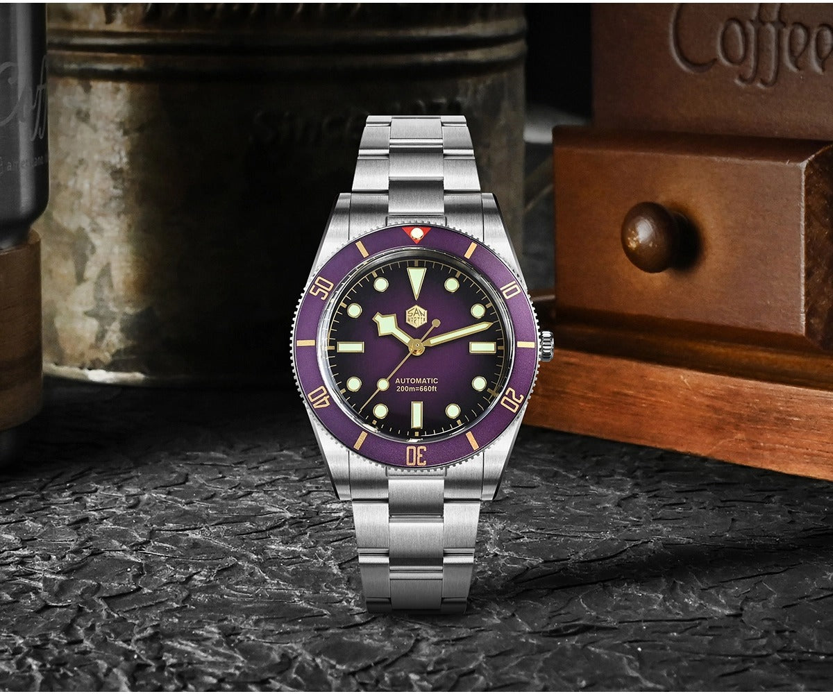San Martin SN0138G 37mm ST2130 Vintage Diver Watch