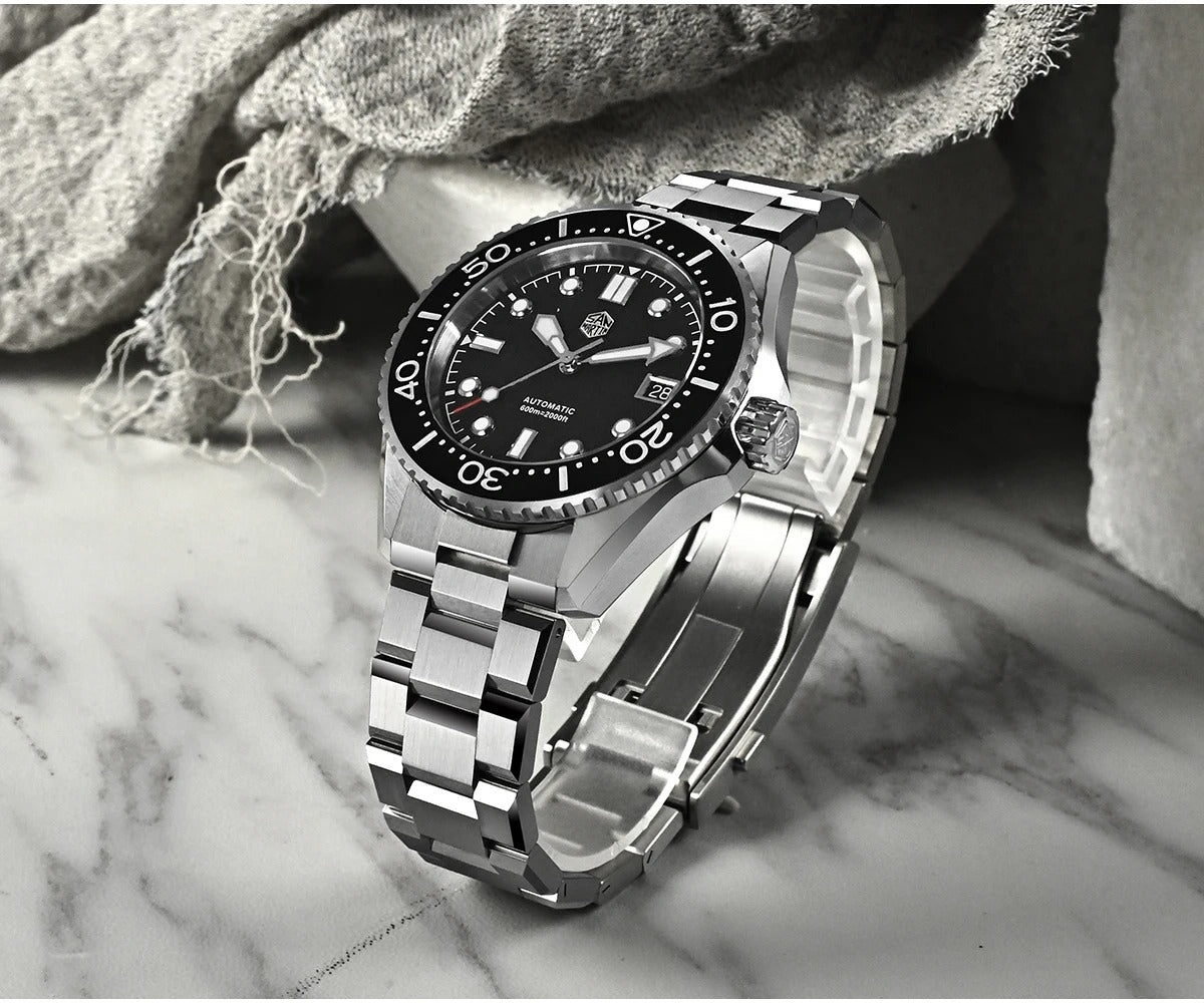 San Martin 41mm Diver Watch ST2130 Automatic Mechanical 600m SN0036