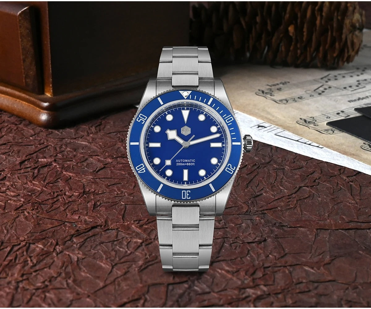 San Martin 40mm Retro Men Diver Watch NH35 Mechanical SN0008