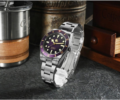 San Martin SN0138G 37mm ST2130 Vintage Diver Watch