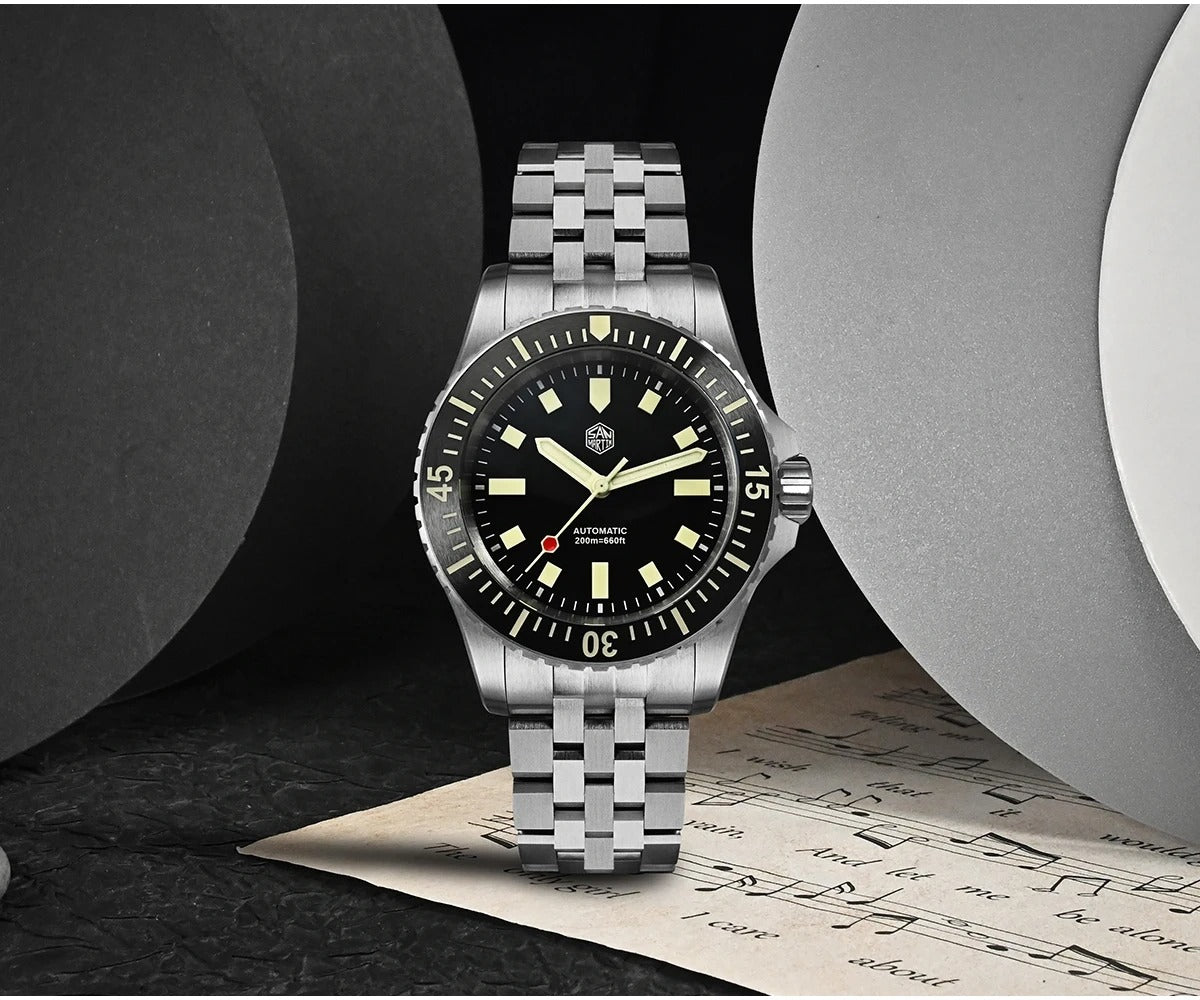 San Martin 1200HV Hardening Coating Full Luminous Watch SN0012