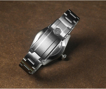 San Martin 39mm Men GMT Watch Automatic Mechanical with OTF Adjustable Clasp SN0109