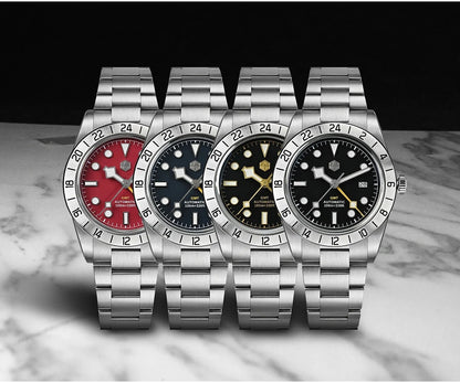 San Martin Upgraded 38.3mm Hangzhou 6460 BB GMT Men Watch Automatic Mechanical SN0054