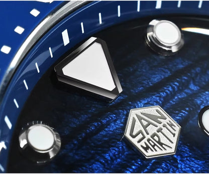San Martin 40mm Diver 300m Men Watch ST2130 Automatic Mechanical SN0154