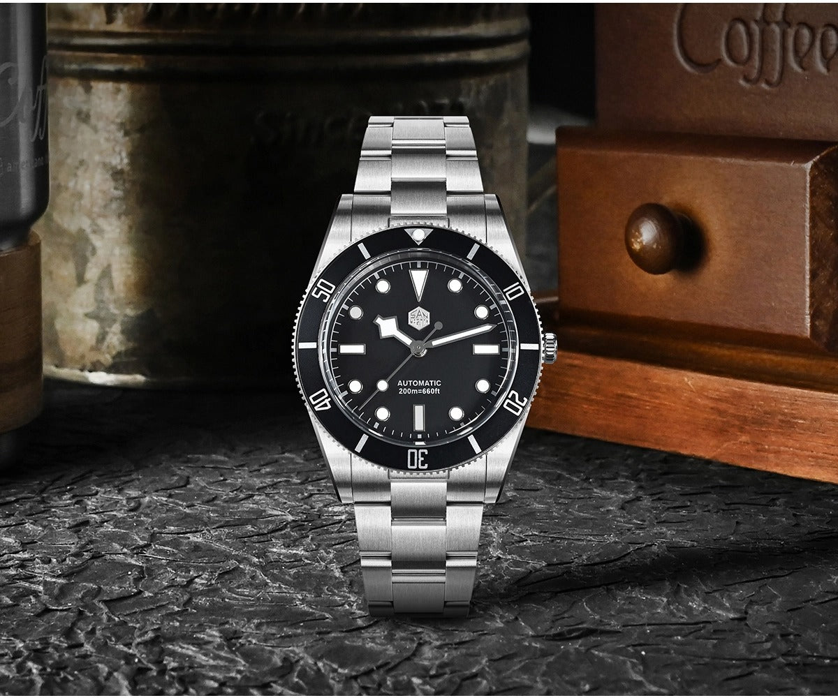 San Martin SN0138G 37mm ST2130 Vintage Diver Watch