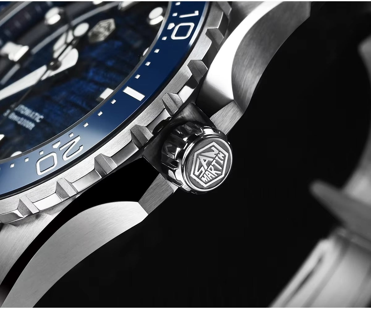San Martin 40mm Diver 300m Men Watch ST2130 Automatic Mechanical SN0154