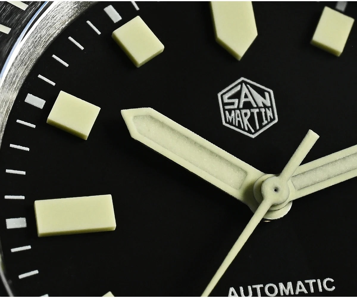 San Martin 1200HV Hardening Coating Full Luminous Watch SN0012