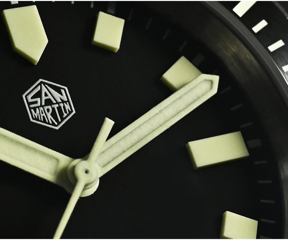 San Martin 1200HV Hardening Coating Full Luminous Watch SN0012