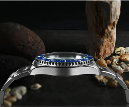 San Martin 38mm Enamel Gradient Wave Texture Dial Miyota 90S5 Diver Wristwatch SN0126-GS