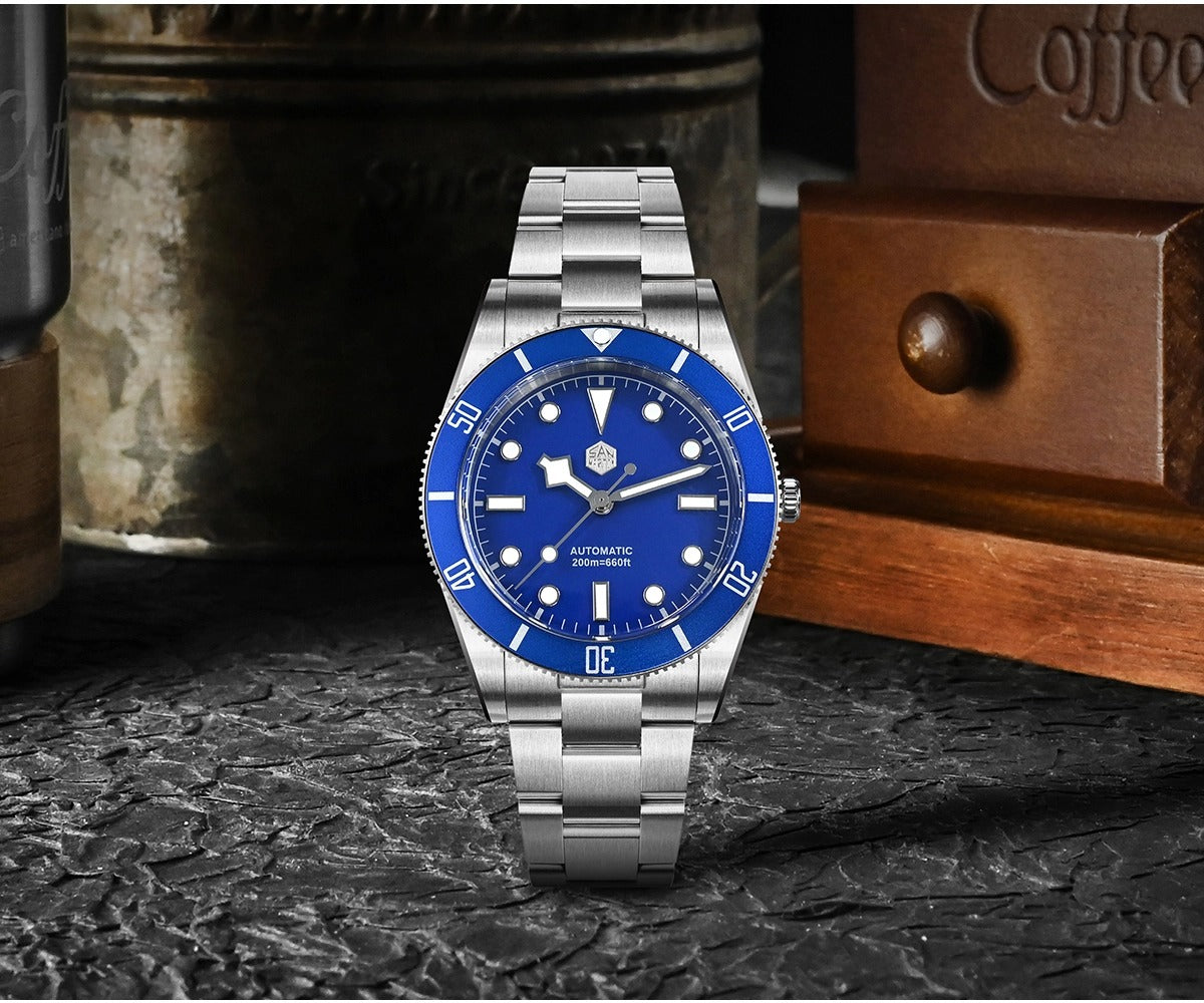 San Martin SN0138G 37mm ST2130 Vintage Diver Watch