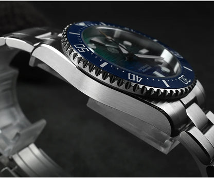 San Martin 38mm Enamel Gradient Wave Texture Dial Miyota 90S5 Diver Wristwatch SN0126-GS