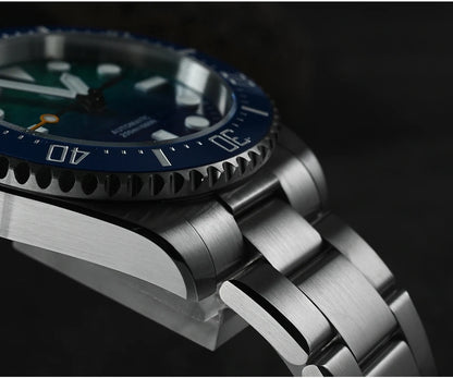 San Martin 38mm Enamel Gradient Wave Texture Dial Miyota 90S5 Diver Wristwatch SN0126-GS