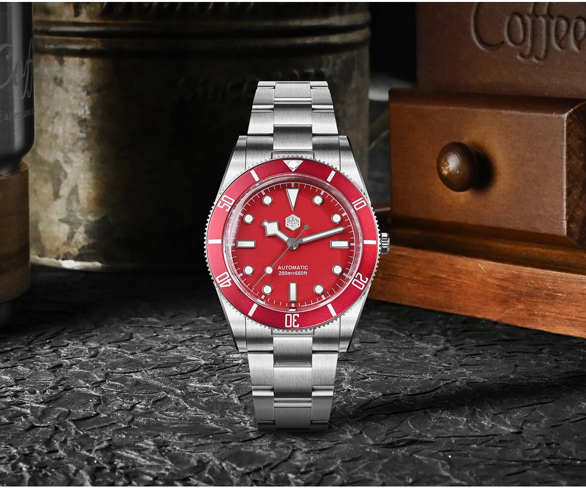 San Martin SN0138G 37mm ST2130 Vintage Diver Watch