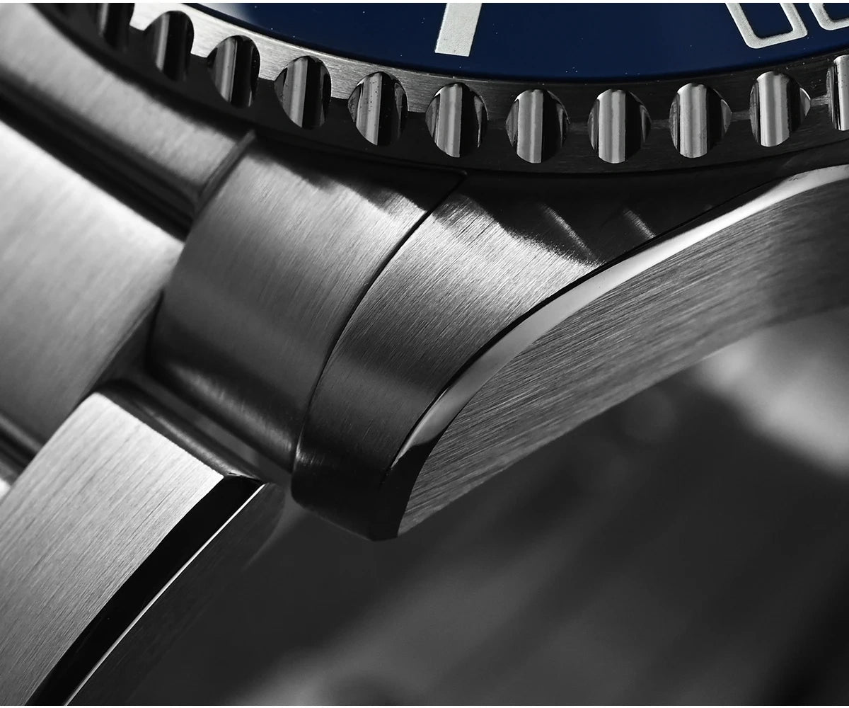 San Martin 38mm Enamel Gradient Wave Texture Dial Miyota 90S5 Diver Wristwatch SN0126-GS