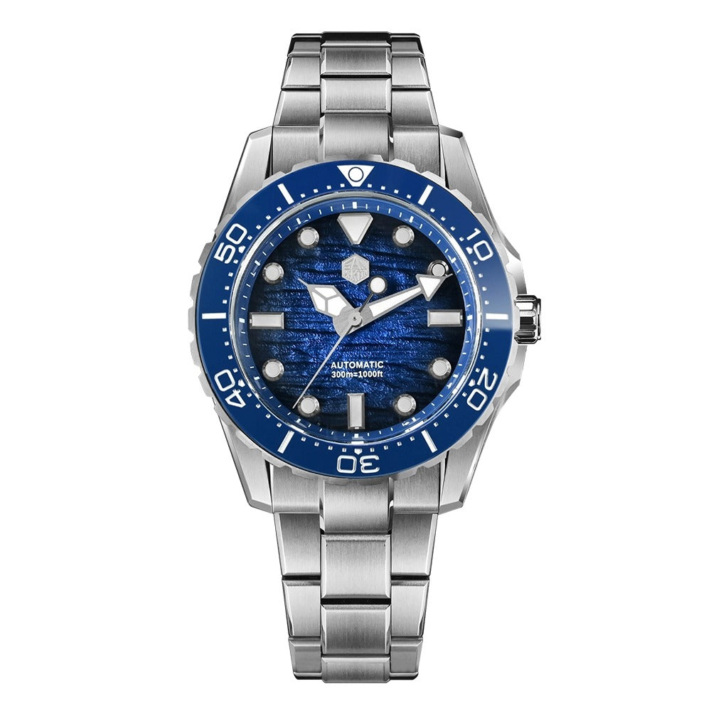 San Martin 40mm Diver 300m Men Watch ST2130 Automatic Mechanical SN0154