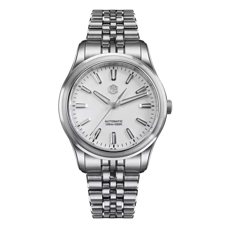 San Martin 39mm Gada Classic Simple Enamel Dial Miyota 90S5 Watch SN0144