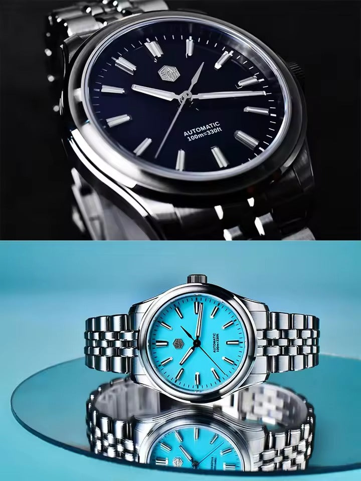 San Martin 39mm Gada Classic Simple Enamel Dial Miyota 90S5 Watch SN0144