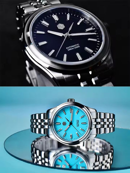 San Martin 39mm Gada Classic Simple Enamel Dial Miyota 90S5 Watch SN0144