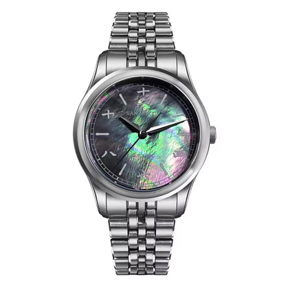 San Martin New 39mm Gada Watch MOP Dial Original Design Miyota 90S5 SN0144