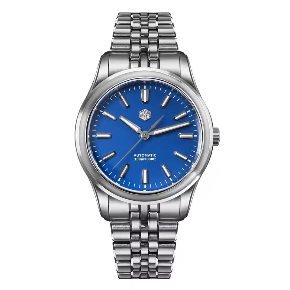 San Martin 39mm Gada Classic Simple Enamel Dial Miyota 90S5 Watch SN0144
