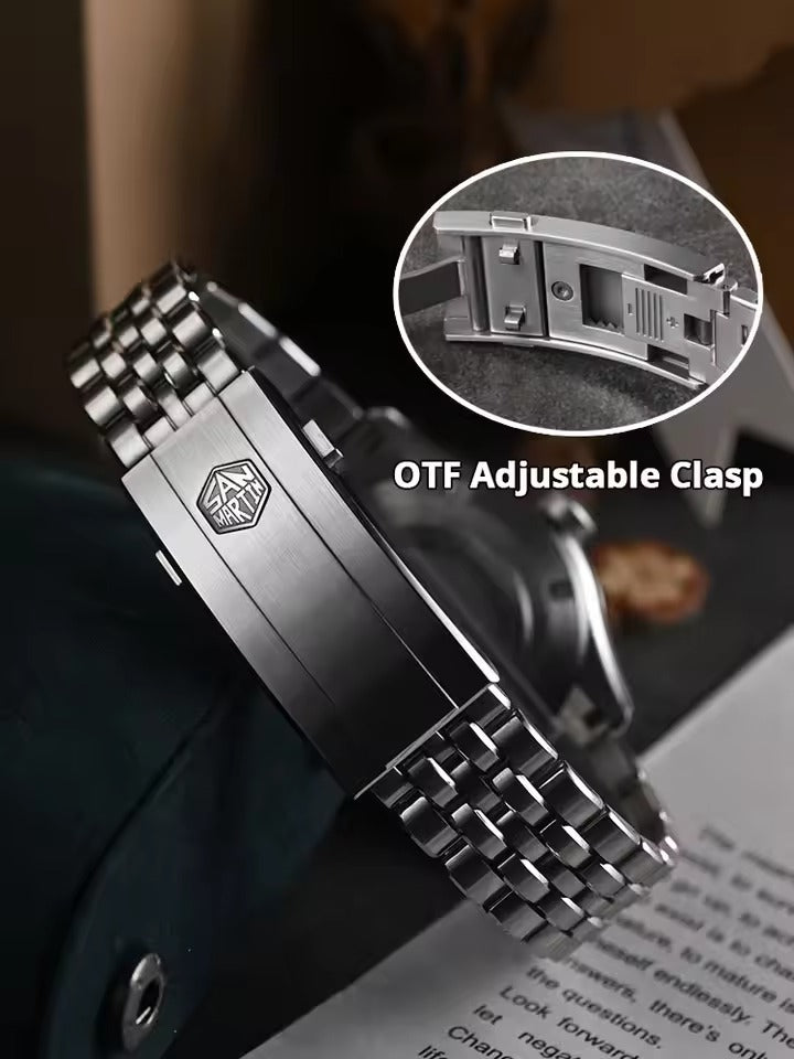 San Martin New 39mm Gada Watch MOP Dial Original Design Miyota 90S5 SN0144