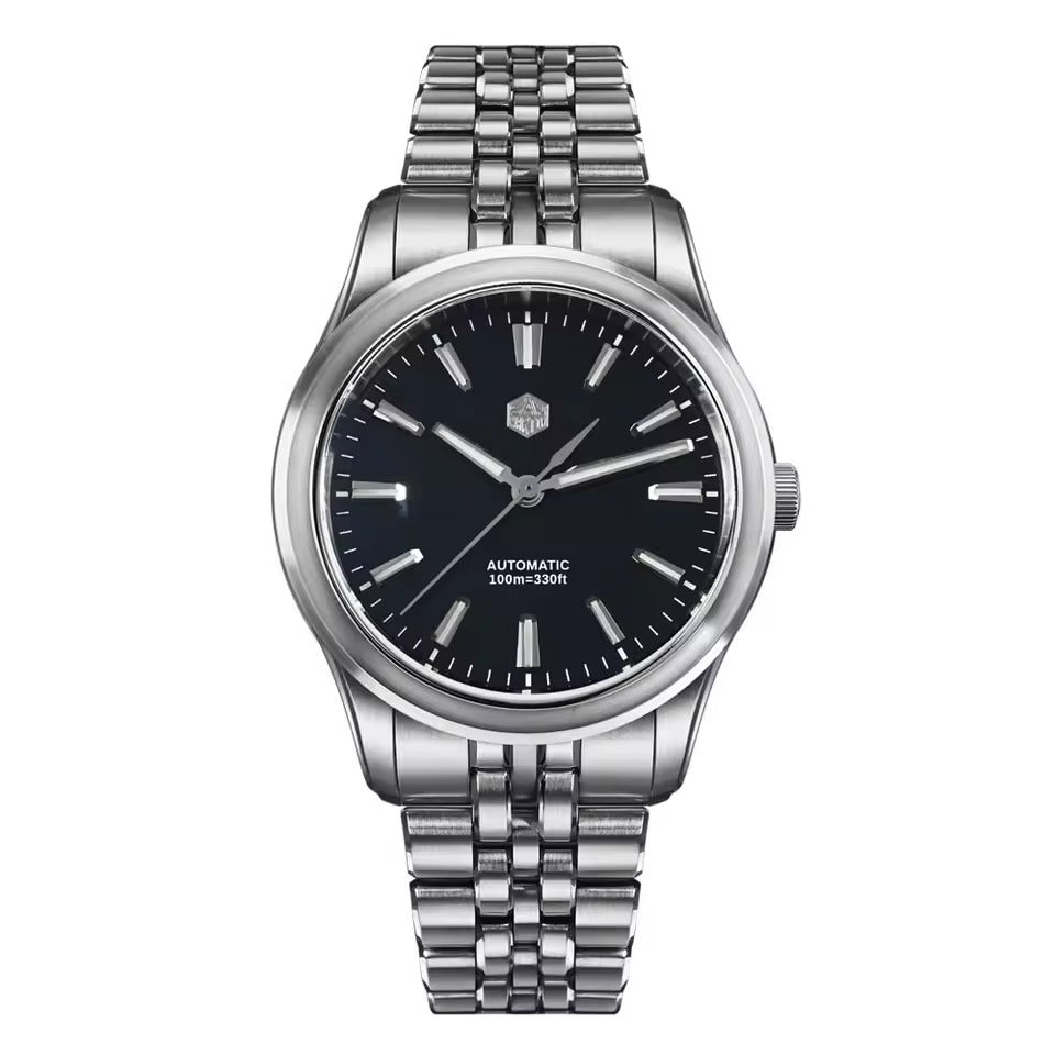 San Martin 39mm Gada Classic Simple Enamel Dial Miyota 90S5 Watch SN0144