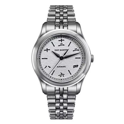 San Martin New 39mm Gada Watch MOP Dial Original Design Miyota 90S5 SN0144