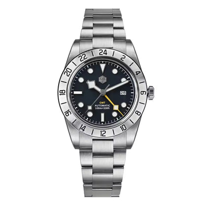 San Martin Upgraded 38.3mm Hangzhou 6460 BB GMT Men Watch Automatic Mechanical SN0054