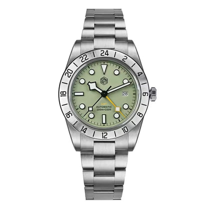San Martin Upgraded 38.3mm Hangzhou 6460 BB GMT Men Watch Automatic Mechanical SN0054