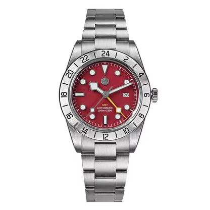San Martin Upgraded 38.3mm Hangzhou 6460 BB GMT Men Watch Automatic Mechanical SN0054