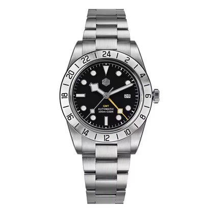 San Martin Upgraded 38.3mm Hangzhou 6460 BB GMT Men Watch Automatic Mechanical SN0054