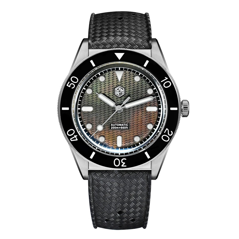 🔥11.11 Sale🔥San Martin 39mm Guilloche MOP Dial Miyota 90S5 Automatic Mechanical Watch SN0151