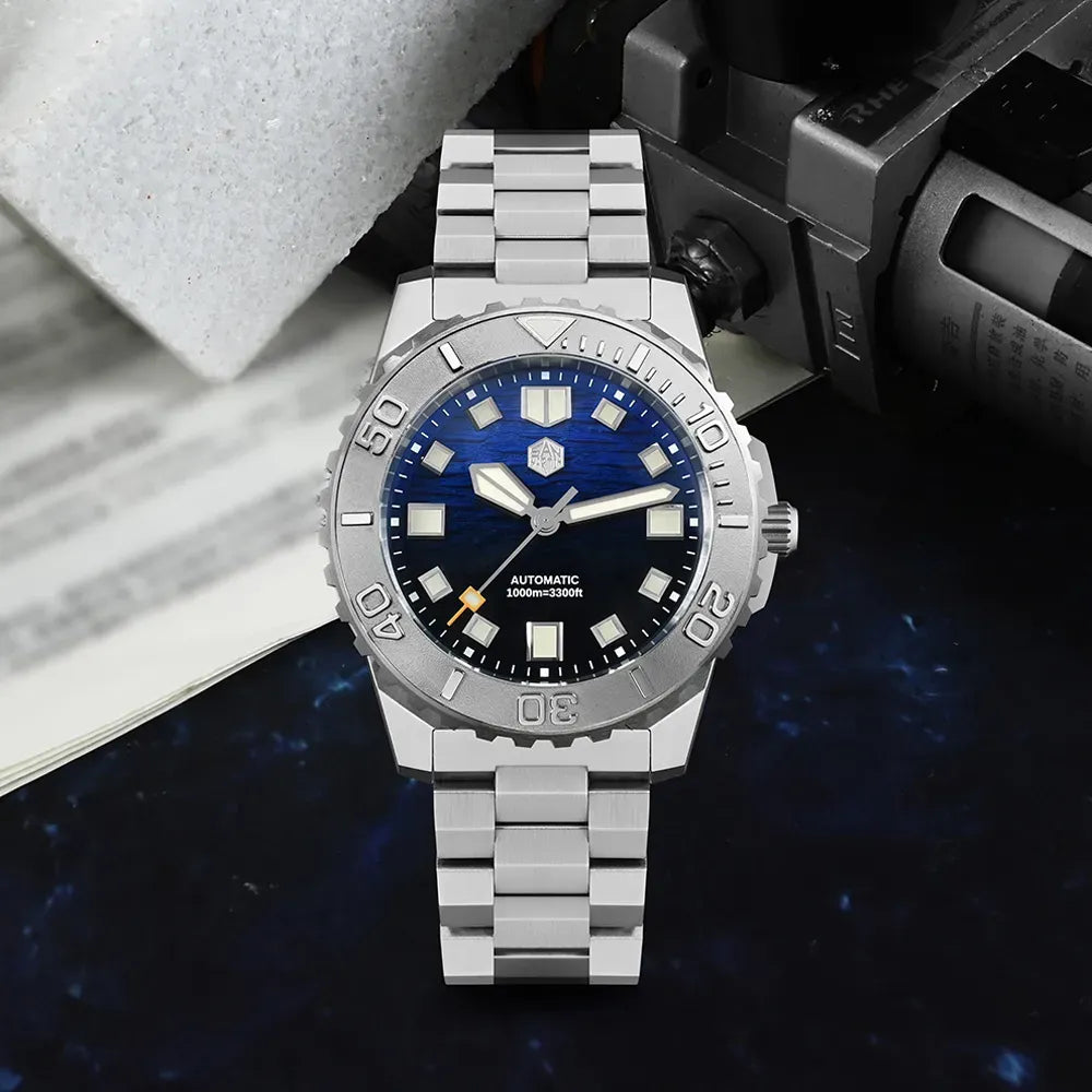 San Martin 1000m Deep Waterproof 43mm Men Diver Watch SN0147